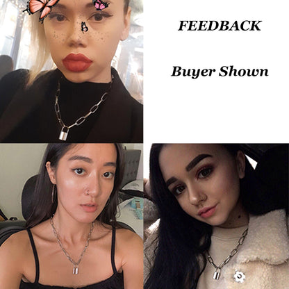 Personalized punk geometric necklace