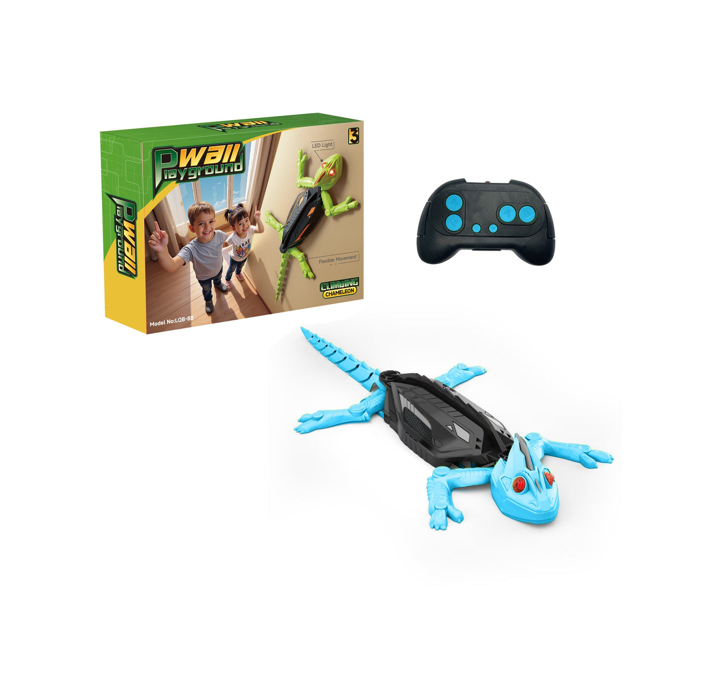 Electric Remote Control Climbing Wall Lizard Chameleon Simulation Climbing Car